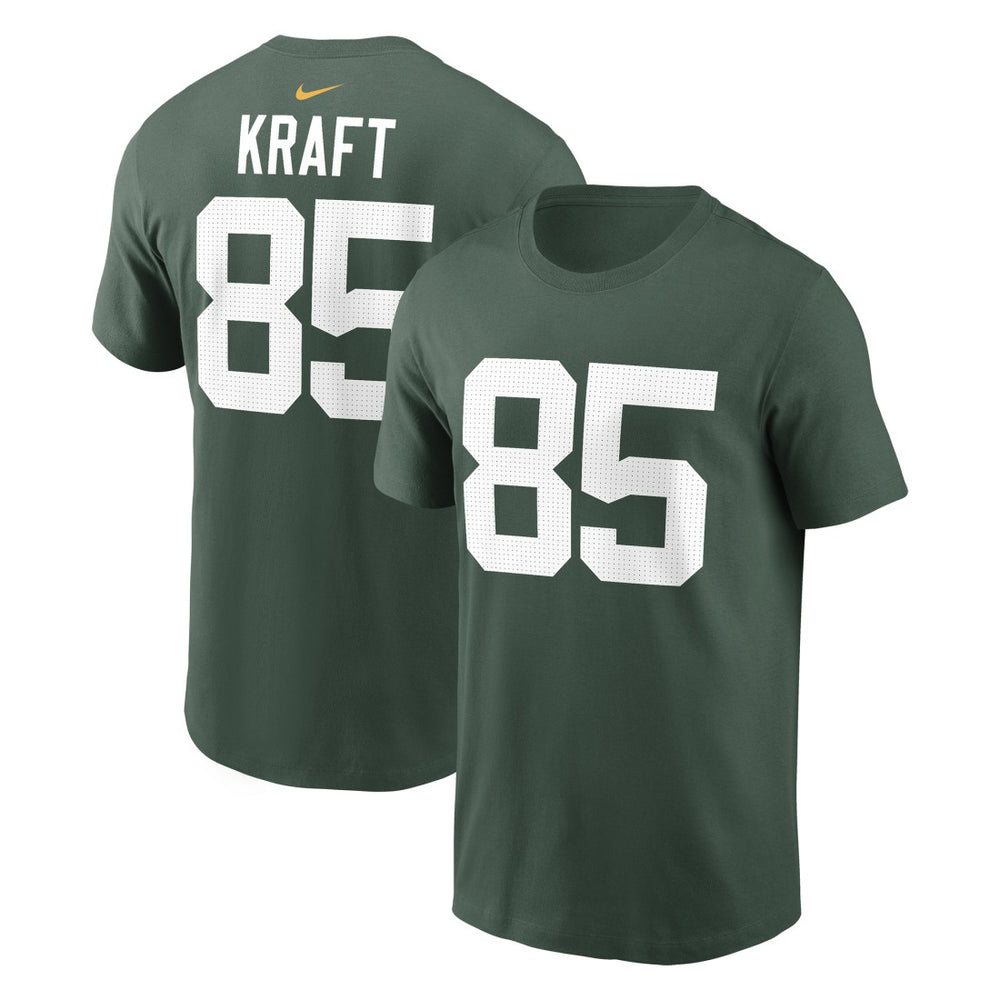 Tucker Kraft Green Bay Packers Player Name & Number T-Shirt Green
