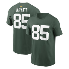 Tucker Kraft Green Bay Packers Player Name & Number T-Shirt Green