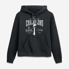 Seattle Seahawks Women's Super Bowl LX Champions Locker Room Trophy Collection Hoodie Black