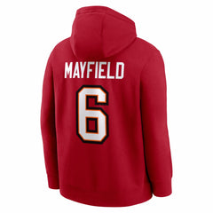 Baker Mayfield Tampa Bay Buccaneers Player Name & Number Fleece Hoodie Red