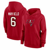 Baker Mayfield Tampa Bay Buccaneers Women's Player Name & Number Fleece Hoodie Red