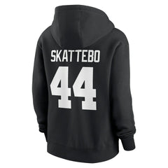 Cam Skattebo New York Giants Women's Player Name & Number Fleece Hoodie Black