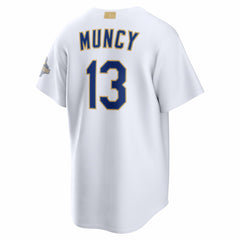 MLB Max Muncy Los Angeles Dodgers Nike 2026 Gold Collection Stadium Jersey - White