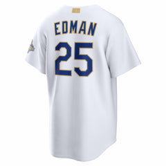 MLB Tommy Edman Los Angeles Dodgers Nike 2026 Gold Collection Stadium Jersey - White