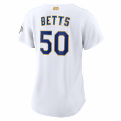 MLB Mookie Betts Los Angeles Dodgers Nike Women's 2026 Gold Collection Stadium Jersey - White