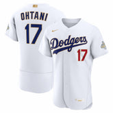 MLB Shohei Ohtani Los Angeles Dodgers Nike 2026 Gold Collection Authentic Jersey - White