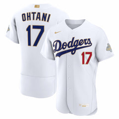 MLB Shohei Ohtani Los Angeles Dodgers Nike 2026 Gold Collection Authentic Jersey - White