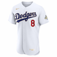 MLB Enrique Hern¨¢ndez Los Angeles Dodgers Nike 2026 Gold Collection Authentic Jersey - White