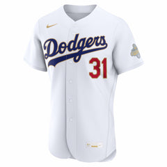 MLB Tyler Glasnow Los Angeles Dodgers Nike 2026 Gold Collection Authentic Jersey - White