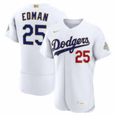 MLB Tommy Edman Los Angeles Dodgers Nike 2026 Gold Collection Authentic Jersey - White