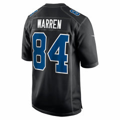 NFL Tyler Warren Indianapolis Colts Fashion Game Jersey - Carbon Black