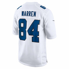 NFL Tyler Warren Indianapolis Colts Fashion Game Jersey - Tundra White