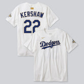 Clayton Kershaw Los Angeles Dodgers Nike 2026 Gold Collection Player Name & Number T-Shirt - White T-shirts