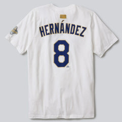 Enrique Hernández Los Angeles Dodgers Nike 2026 Gold Collection Name & Number T-Shirt - White T-shirts