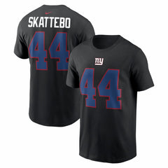 Cam Skattebo New York Giants Name & Number T-Shirt Black