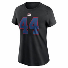 Cam Skattebo New York Giants Women's Name & Number T-Shirt Black