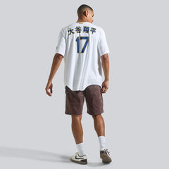 MLB Shohei Ohtani Los Angeles Dodgers Nike 2026 Gold Collection Kanji Stadium Jersey - White