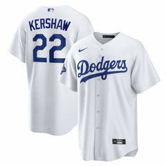 MLB Clayton Kershaw Los Angeles Dodgers Nike Home 2025 World Series Champions Replica Jersey - White