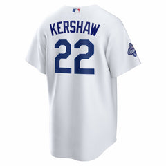 MLB Clayton Kershaw Los Angeles Dodgers Nike Home 2025 World Series Champions Replica Jersey - White