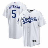 MLB Freddie Freeman Los Angeles Dodgers Nike Home 2025 World Series Champions Replica Jersey - White