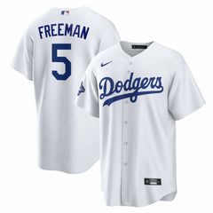 MLB Freddie Freeman Los Angeles Dodgers Nike Home 2025 World Series Champions Replica Jersey - White