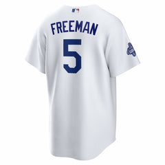 MLB Freddie Freeman Los Angeles Dodgers Nike Home 2025 World Series Champions Replica Jersey - White