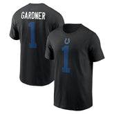 Ahmad Sauce Gardner Indianapolis Colts Player Name & Number T-Shirt Black