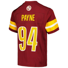 NFL Daron Payne Washington Commanders Youth Game Jersey - Burgundy