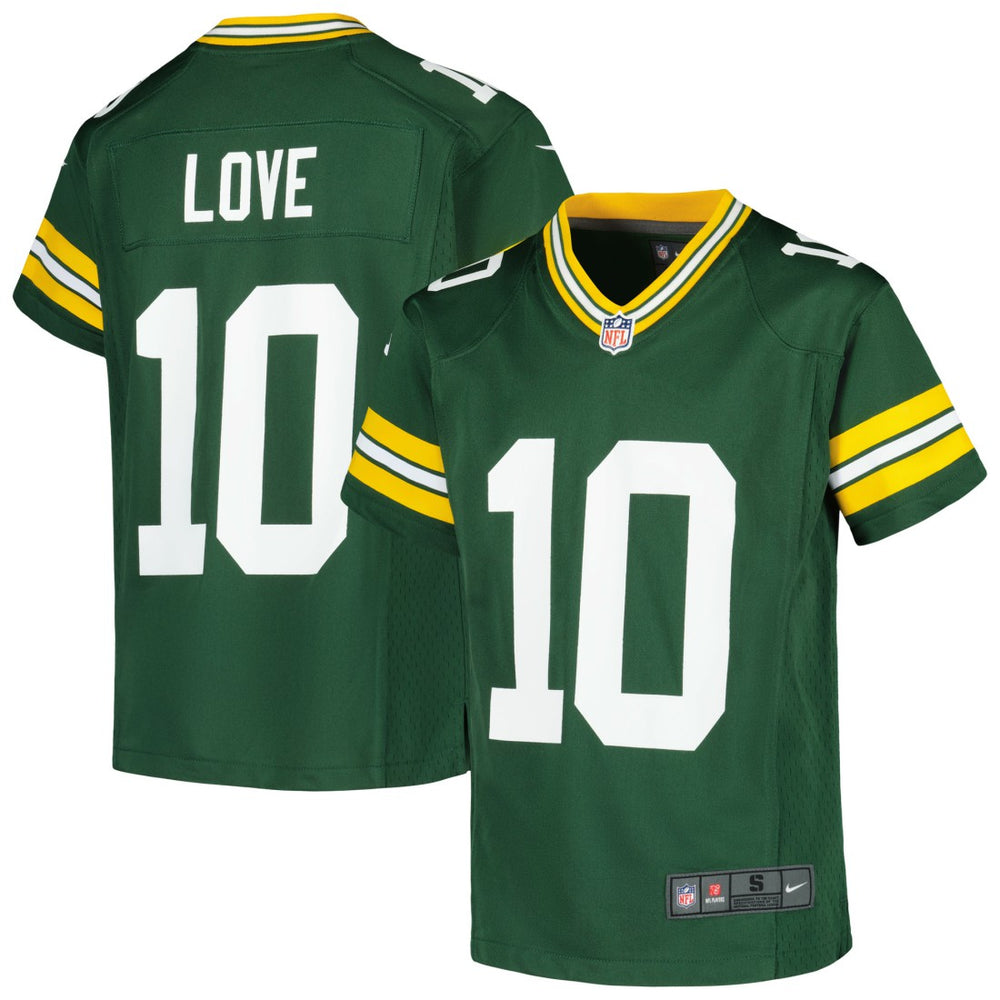 NFL Jordan Love Green Bay Packers Youth Game Jersey - Green