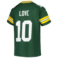 NFL Jordan Love Green Bay Packers Youth Game Jersey - Green