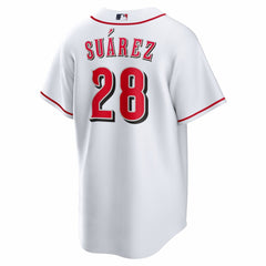 MLB Eugenio Su¨¢rez Cincinnati Reds Nike Home Replica Jersey - White