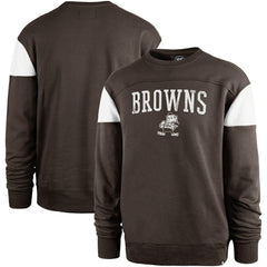 Cleveland Browns '47 Groundbreaker Onset Pullover Sweatshirt Brown