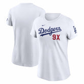 Los Angeles Dodgers Nike Women's 9X Champions T-Shirt - White T-shirts