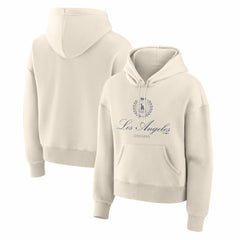 Los Angeles Dodgers Fanatics Women's Legacy Fleece Hoodie - Cream Hoodies