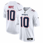 NFL Drake Maye New England Patriots Game Jersey - Tundra White