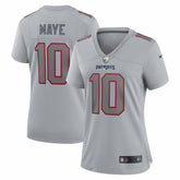 NFL Drake Maye New England Patriots Women's Fashion Atmosphere Fashion Game Jersey - Gray