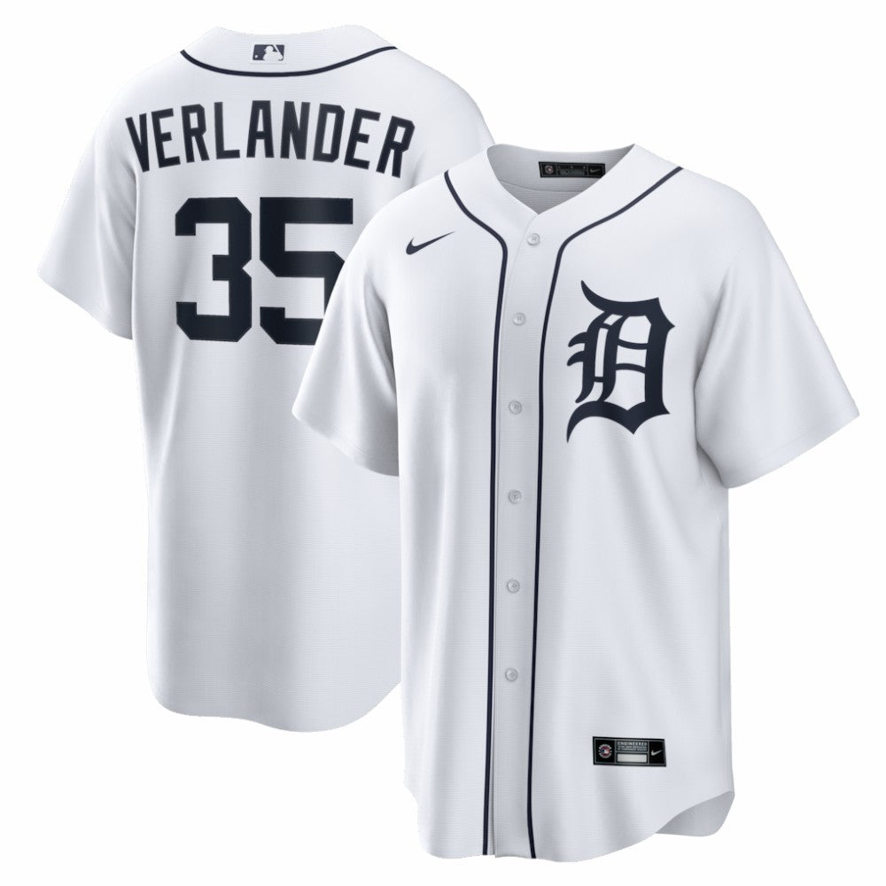 MLB Justin Verlander Detroit Tigers Nike Home Replica Jersey - White