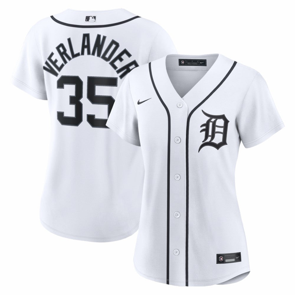 MLB Justin Verlander Detroit Tigers Nike Women's Home Replica Jersey - White