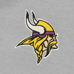 Minnesota Vikings The Wild Collective Women's Faux Fur Lined Tri-Blend Full-Zip Hoodie Gray