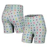 Boston Red Sox Terez Women's TLC Rainbow Shorts - Gray Shorts