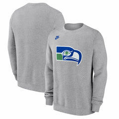 Seattle Seahawks Vintage Osprey Head Club Sweatshirt Heather Gray