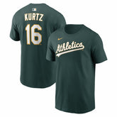 Nick Kurtz Athletics Nike Name & Number T-Shirt - Green T-shirts