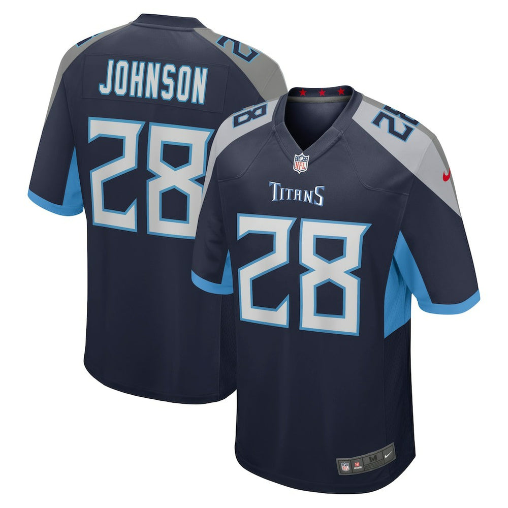 NFL Chris Johnson Tennessee Titans Retired Player Game Jersey - Navy