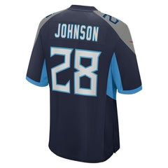 NFL Chris Johnson Tennessee Titans Retired Player Game Jersey - Navy