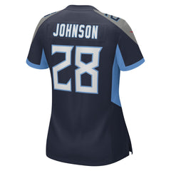 NFL Chris Johnson Tennessee Titans Women's Retired Player Game Jersey - Navy
