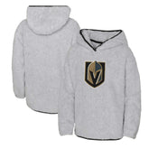 NHL Vegas Golden Knights Girls Youth Ultimate Teddy Fleece Pullover Hoodie - Heather Gray