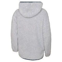 NHL Seattle Kraken Girls Youth Ultimate Teddy Fleece Pullover Hoodie - Heather Gray