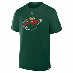 NHL Quinn Hughes Minnesota Wild Fanatics Authentic Stack Name & Number T-Shirt - Green