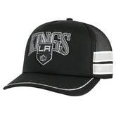 NHL Los Angeles Kings '47 Sideband Stripes Trucker Snapback Hat - Black