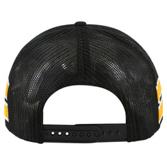 NHL Pittsburgh Penguins '47 Sideband Stripes Trucker Snapback Hat - Black